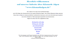 Desktop Screenshot of klamathalgen.de